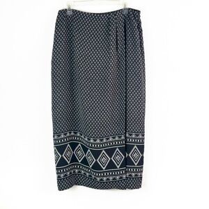 Chaus brand faux wrap maxi skirt